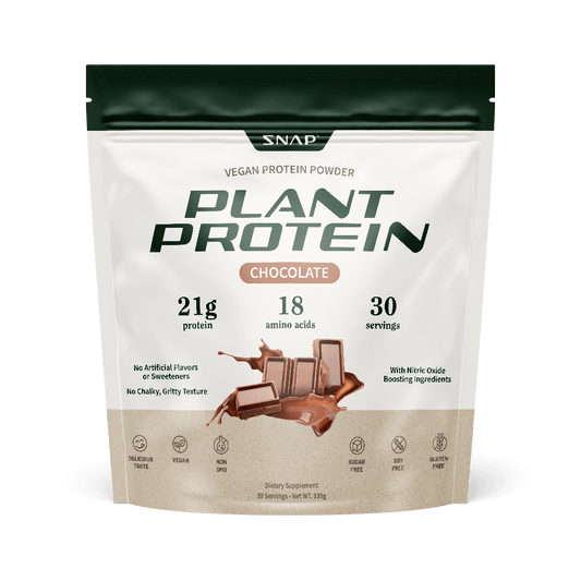 Protéine végétale avec booster d'oxyde nitrique - Chocolat