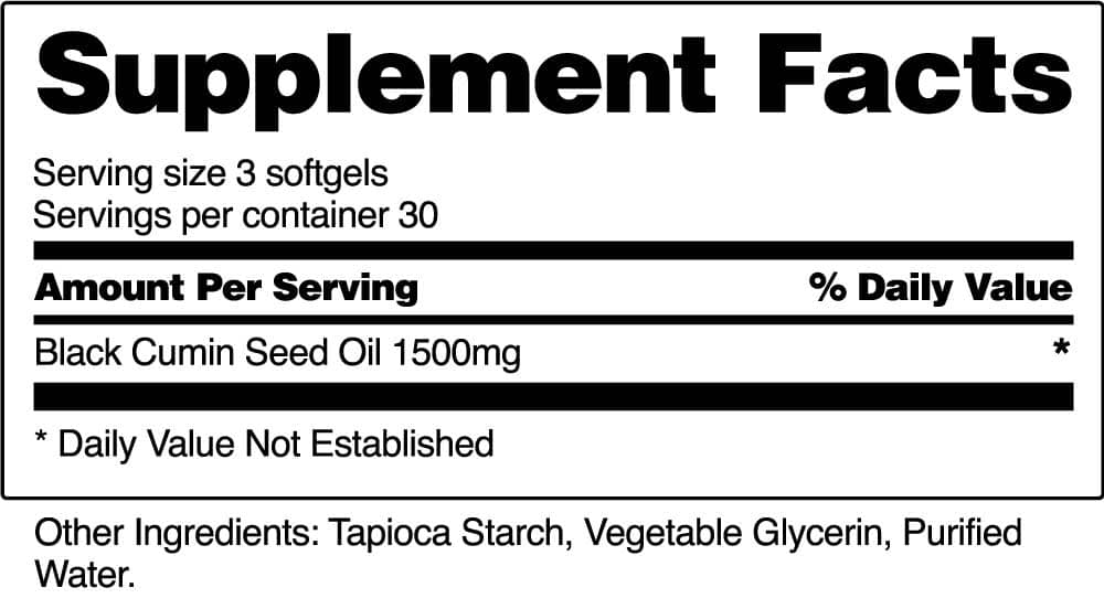 Black Seed Oil Facts Image