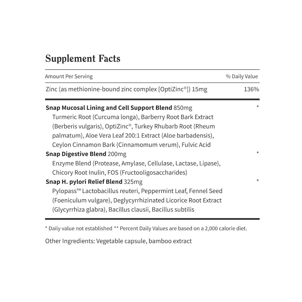Gut Health Supplement Facts