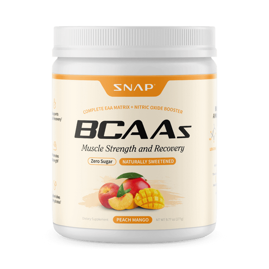 Poudre BCAA (saveur pêche mangue)