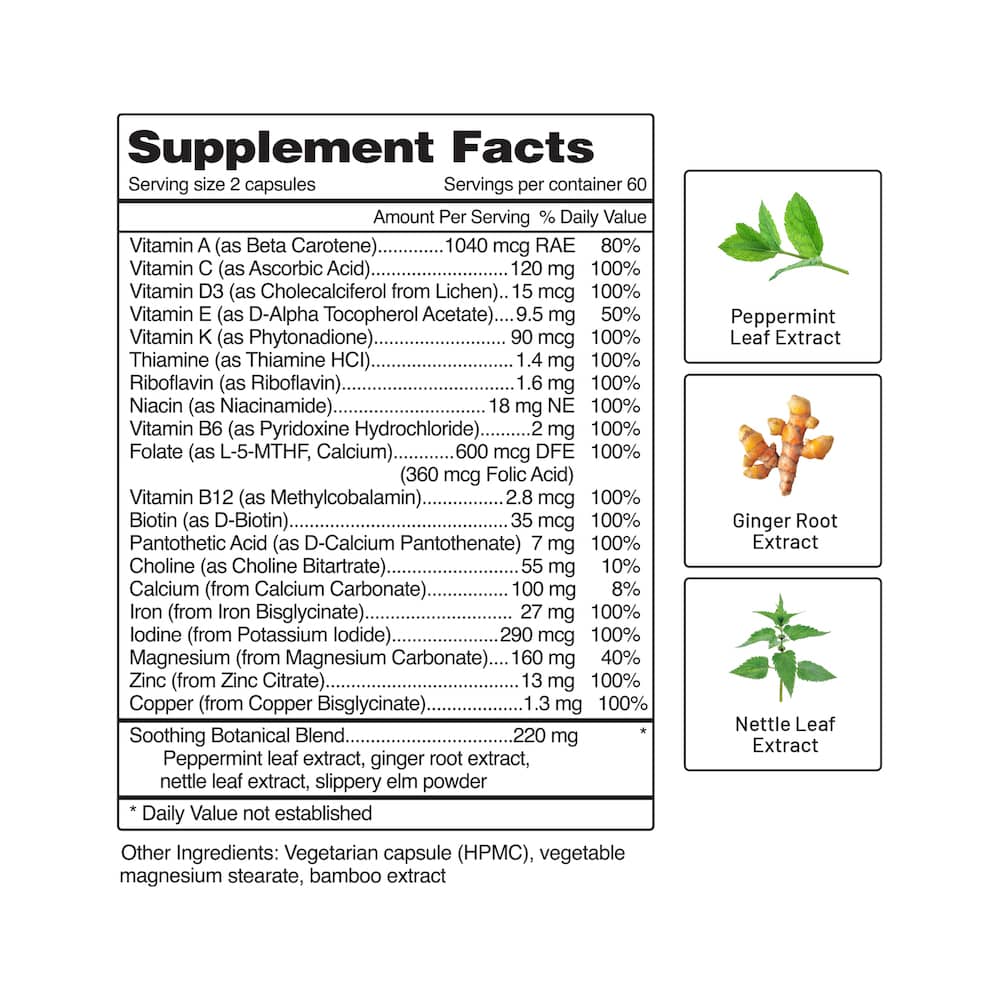 Multivitamines prénatales pour femmes Facts Image