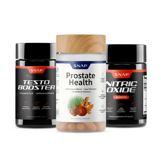 Prostate Health + Nitric Oxide + Testo Booster Bundle